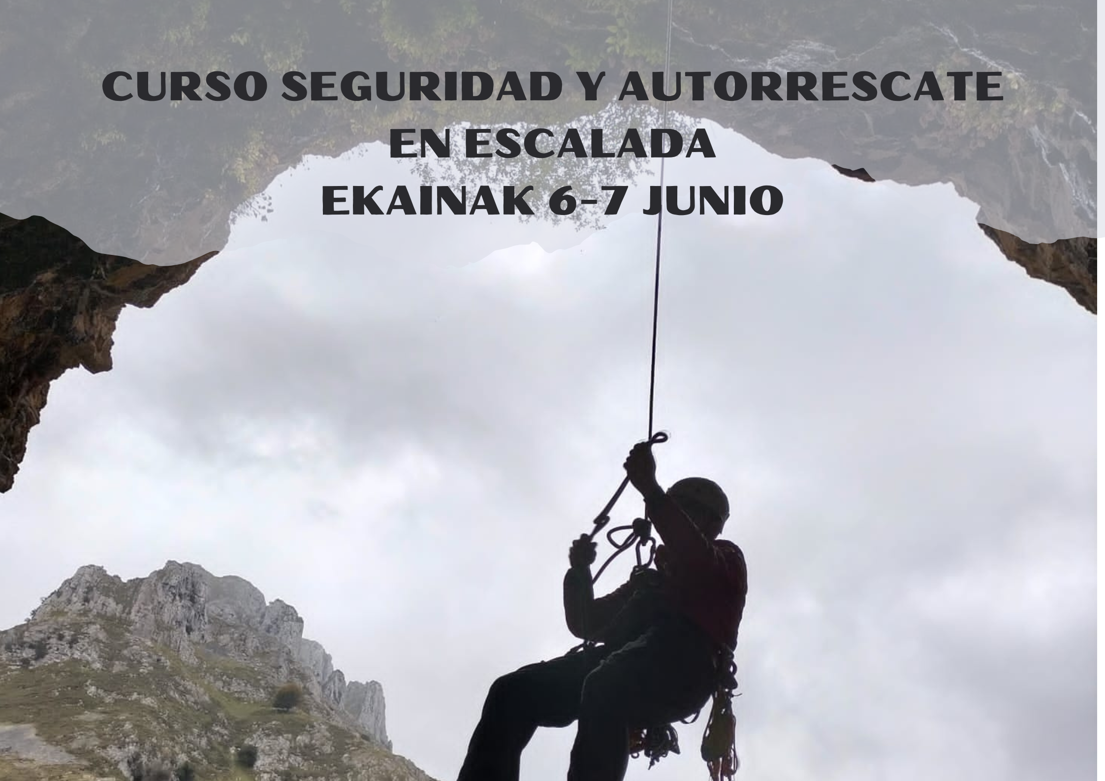 Foto Curso seguridad y autorrescate en escalada